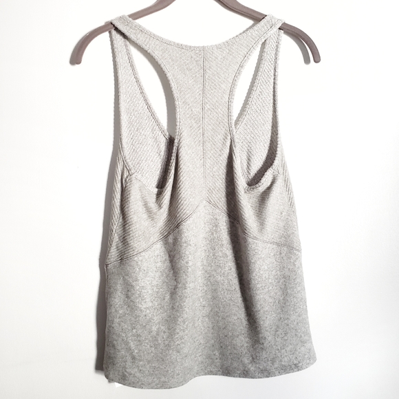 NEW Saturday Sunday Gray Ribbed Racerback Tank - Picture 3 of 4